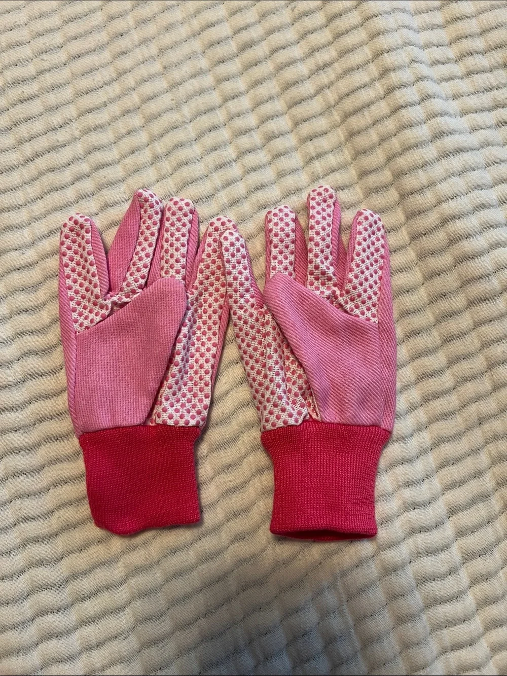 Children's Pink Gardening Apron Set with Tools and Gloves